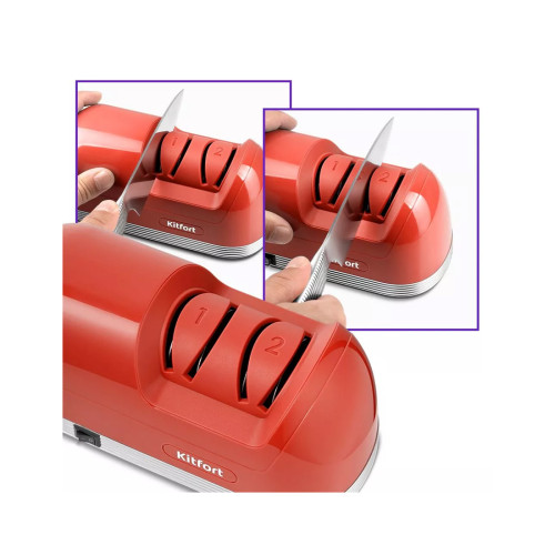 Электроточилка для ножей Kitfort КТ-4069-1 красная