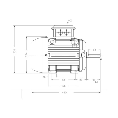 Асинхронный электродвигатель WEG 12310540 AM W20 -132M 7.5 кВт 4P B3T 380-460 В 50 Гц
