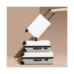 Чемодан NINETYGO Rhine Luggage 28" Moonlight white+Mocha brown