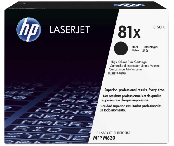 HP 81X Black LaserJet Toner Cartridge для HP LaserJet MFP M630 /M605 / M606
