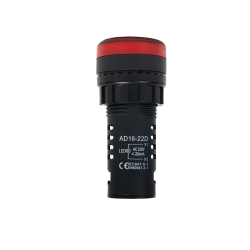 Лампа светодиодная Deluxe AD16-22D (красная)