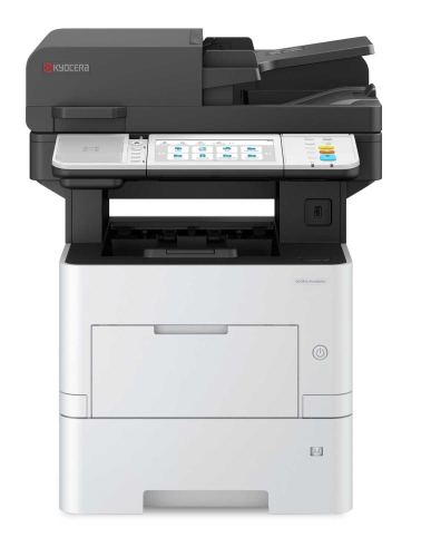 МФУ лазерное Kyocera ECOSYS MA5500ifx (A4), монохромное, Printer/Scanner/Copier/Fax, 1200x1200 dpi, 55 ppm, 1.5 GB, 1.4 GHz, tray 100+500 sheets, DADF 100 sheets, USB+Ethernet, Duplex, 7" touchscreen, HyPAS, drum 500k, starter toner 10k