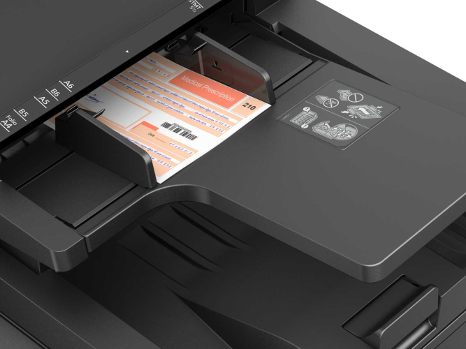 МФУ лазерное Kyocera ECOSYS MA5500ifx (A4), монохромное, Printer/Scanner/Copier/Fax, 1200x1200 dpi, 55 ppm, 1.5 GB, 1.4 GHz, tray 100+500 sheets, DADF 100 sheets, USB+Ethernet, Duplex, 7" touchscreen, HyPAS, drum 500k, starter toner 10k