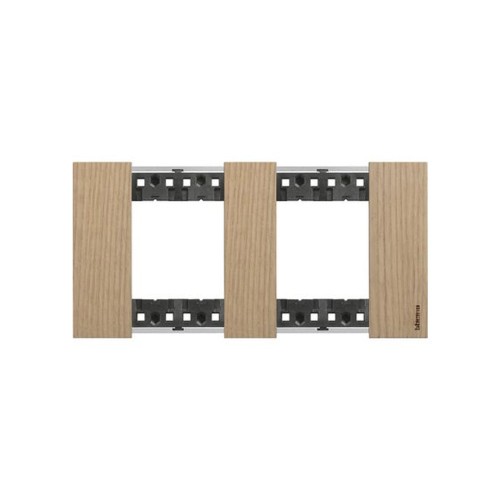 Рамка декоративная Bticino KA4802M2LM Living Now 2 поста (2+2 модуля) Дуб