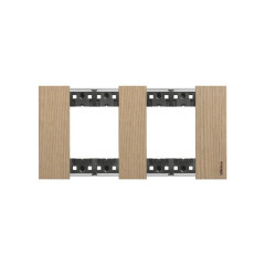 Рамка декоративная Bticino KA4802M2LM Living Now 2 поста (2+2 модуля) Дуб