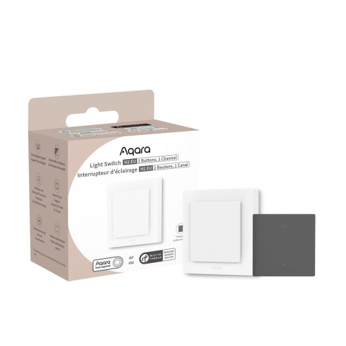 Настенный выключатель одноклавишный Aqara Light Switch H2 EU (4Buttons, 2Channel)