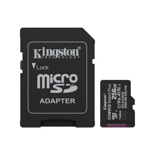 Карта памяти Kingston SDCS3/256GB Canvas Select Plus A1 U1 V10 256GB