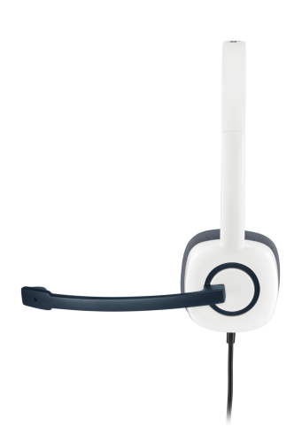 Гарнитура Logitech H150 White (белая, 2 x 3.5мм, элементы управления на кабеле, кабель 1.8м) (M/N: A-00029)