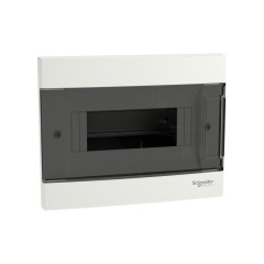 Щит встроенный SE EZ9EUA108 8 модулей дымчатая дверь