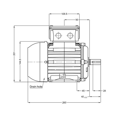 Асинхронный электродвигатель WEG 17928293 WGOST-71 0.75 кВт 2P B3T 220/380 В 50 Гц