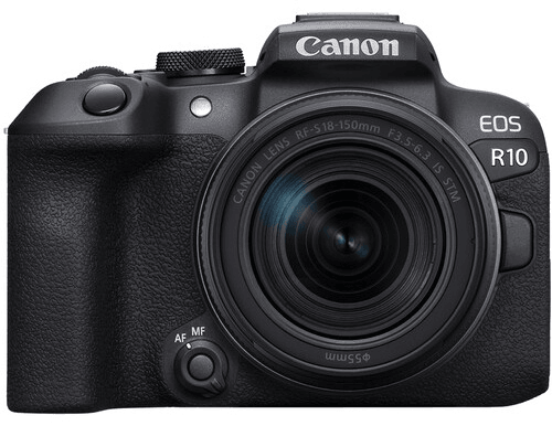 Фотоаппарат Canon EOS R10 + RF-S 18-150mm IS STM, беззеркальный, черный, 24,2 Mpx, CMOS 22.3х14.8 мм, UHD 4K, экран 3.0" поворотный, Li-ion
