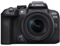 Фотоаппарат Canon EOS R10 + RF-S 18-150mm IS STM, беззеркальный, черный, 24,2 Mpx, CMOS 22.3х14.8 мм, UHD 4K, экран 3.0" поворотный, Li-ion
