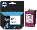 Картридж HP Europe/F6V16AE/Ink/№123/трехцветный/2 мл