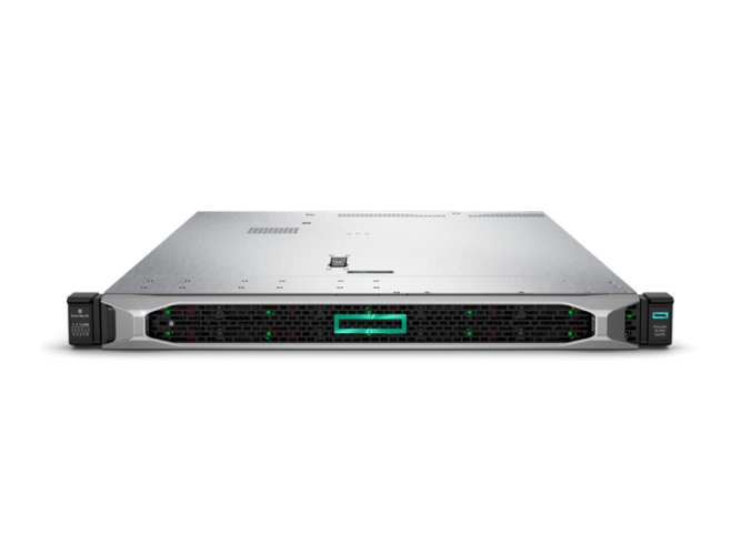 DL360 Gen10, 1(up2)x 4210R Xeon-S 10C 2.4GHz, 1x32GB-R DDR4, MR416i-a/4GB (RAID 0, 1, 5, 6, 10, 50, 60) noHDD (8/10 SFF 2.5" HP) 1x800W (up2), 4x1GbE Embedded, noDVD, iLO5 std, Rack1U Server