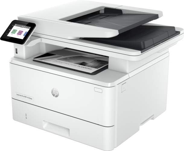 МФУ HP 2Z627A LaserJet Pro MFP 4103dw Printer (A4) , Printer/Scanner/Copier/ADF, 1200 dpi, 40 ppm, 512 Mb, 1200 MHz, tray 100+250 pages, USB+Ethernet+WiFi, Print Duplex, Duty cycle 80K pages, cart. 3 050 page