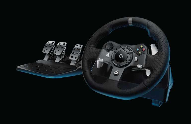Контроллер для игровых симуляторов Logitech G920 Driving Force (руль и педали для XBox One и ПК) (M/N: W-U0004)