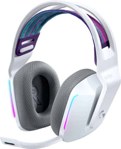 Гарнитура беспроводная игровая Logitech G733 LIGHTSPEED Wireless RGB Gaming Headset - WHITE - 2.4GHZ - N/A - EMEA (M/N: A00125 / A-00080)