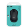 Мышь беспроводная Logitech M220 Silent Charcoal ofl (черная, оптическая, 1000dpi, 2.4 GHz/USB-ресивер, бесшумная) (M/N: MR0085 / C-U0010)