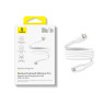 Интерфейсный кабель Baseus Foamed Silicone Pro Magnetic USB-C to USB-C 100W White 1m (E0426D01)