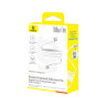 Интерфейсный кабель Baseus Foamed Silicone Pro Magnetic USB-C to USB-C 100W White 1m (E0426D01)