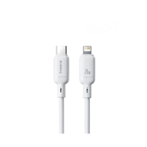 Интерфейсный кабель Baseus Silky Type-C to iP 20W 2m White (P10377700213-01)