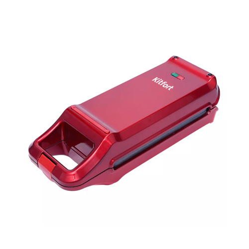 Вафельница для бельгийских вафель Kitfort КТ-1611-2 красный