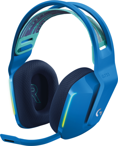 Гарнитура беспроводная игровая Logitech G733 LIGHTSPEED Wireless RGB Gaming Headset - BLUE - 2.4GHZ - N/A - EMEA (M/N: A00125 / A-00080)