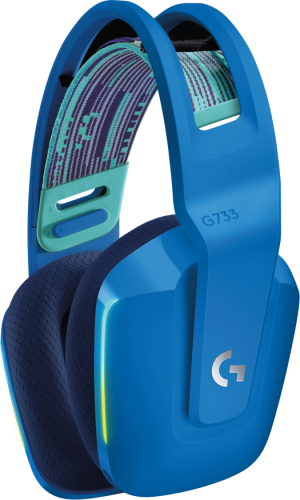 Гарнитура беспроводная игровая Logitech G733 LIGHTSPEED Wireless RGB Gaming Headset - BLUE - 2.4GHZ - N/A - EMEA (M/N: A00125 / A-00080)