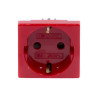 Розетка силовая серии Viva DKC 45015 2Р+Е со шторками красная
