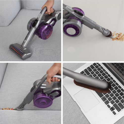 Пылесос вертикальный Jimmy Cordless Vacuum Cleaner JV85 Pro Graphite+Purple с зарядной станцией и адаптером модели ZD24W342060EU