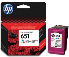 HP 651 Tri-Color Original Ink Cartridge для HP DeskJet Ink Advantage 5500, 5600 series