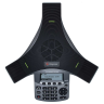 SoundStation IP 5000 conference phone with factory disabled media encryption. 802.3af Power over Ethernet. Includes 7.6 meter Ethernet cable.