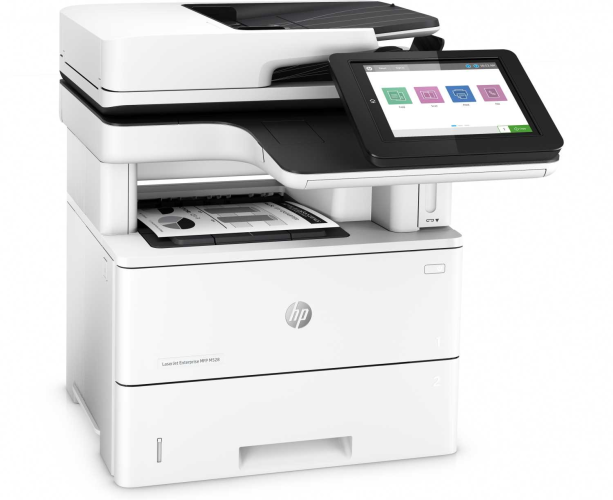 МФУ HP 1PV65A LaserJet Enterprise M528f (A4) Printer/Scanner/Copier/ADF/Fax, 1200 dpi, 43 ppm., 1.75Gb+HDD, 1.2 GHz, tray 100+550 pages, USB+Ethernet, Print+Scan Duplex, Duty 150K pages