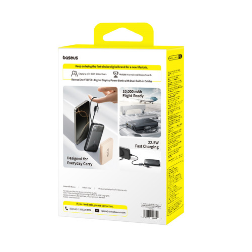 Портативный внешний аккумулятор Baseus EnerFill FC11 10000mAh 22.5W Black (E0027R04)