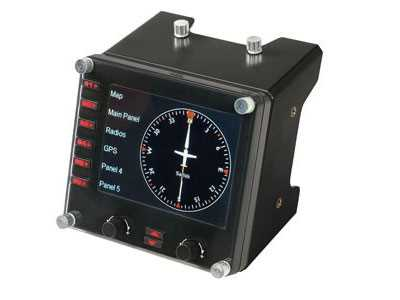 Контроллер для игровых авиасимуляторов Logitech G Flight Instrument Panel (приборная панель с ЖК-дисплеем для авиасимуляторов)